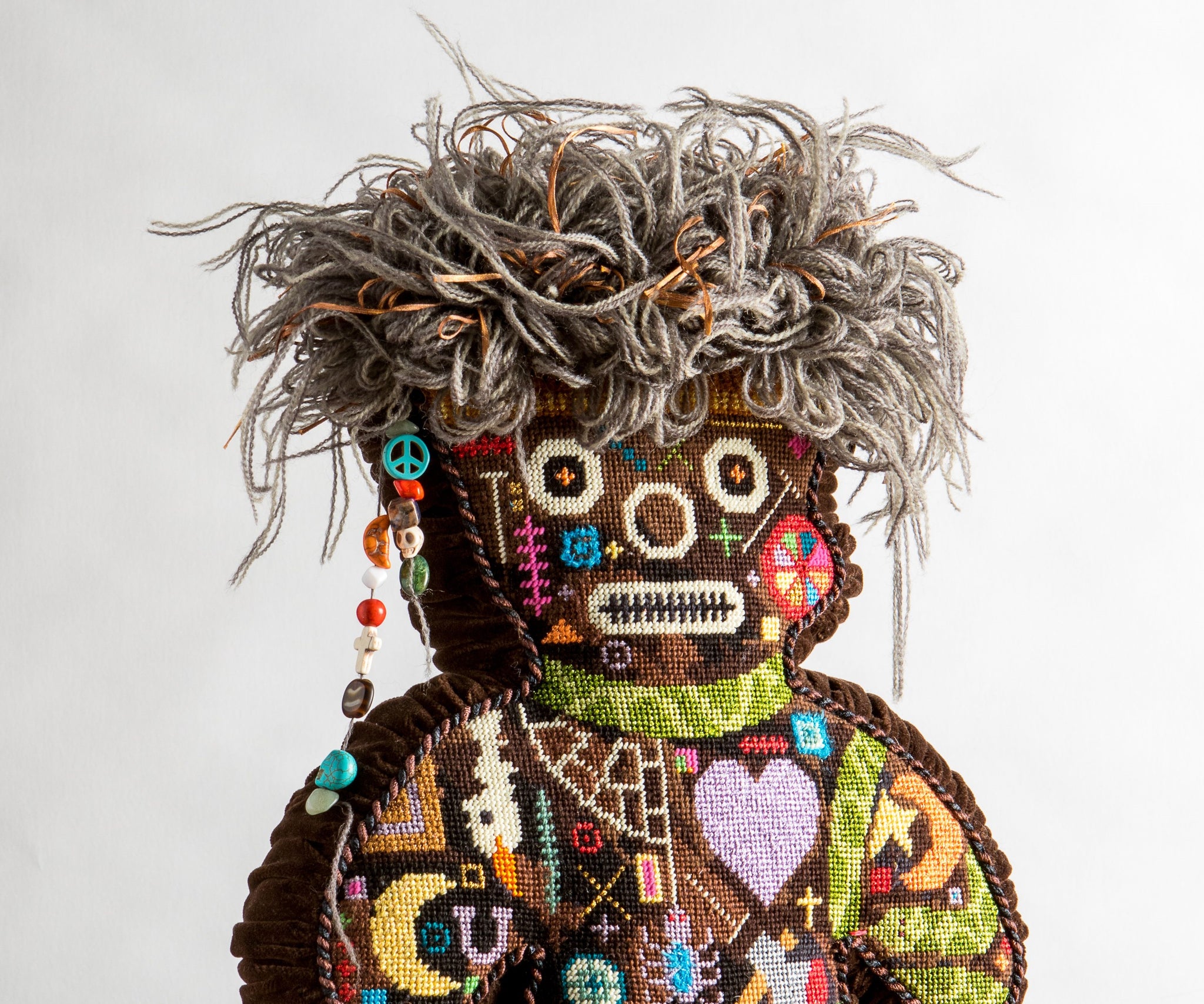 Voodoo Doll Needlepoint Canvas Needle NOLA