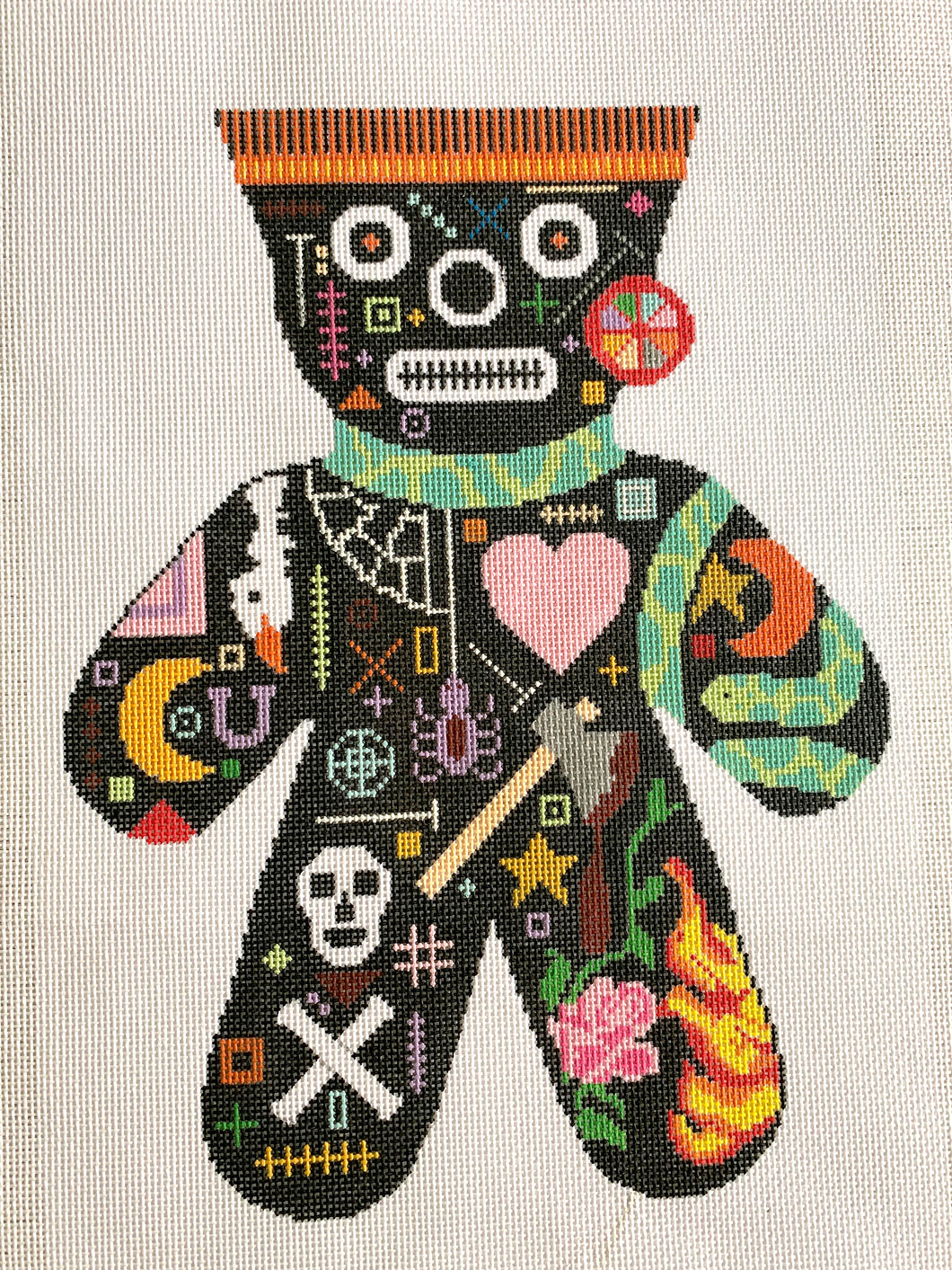 Voodoo Doll Needlepoint Canvas